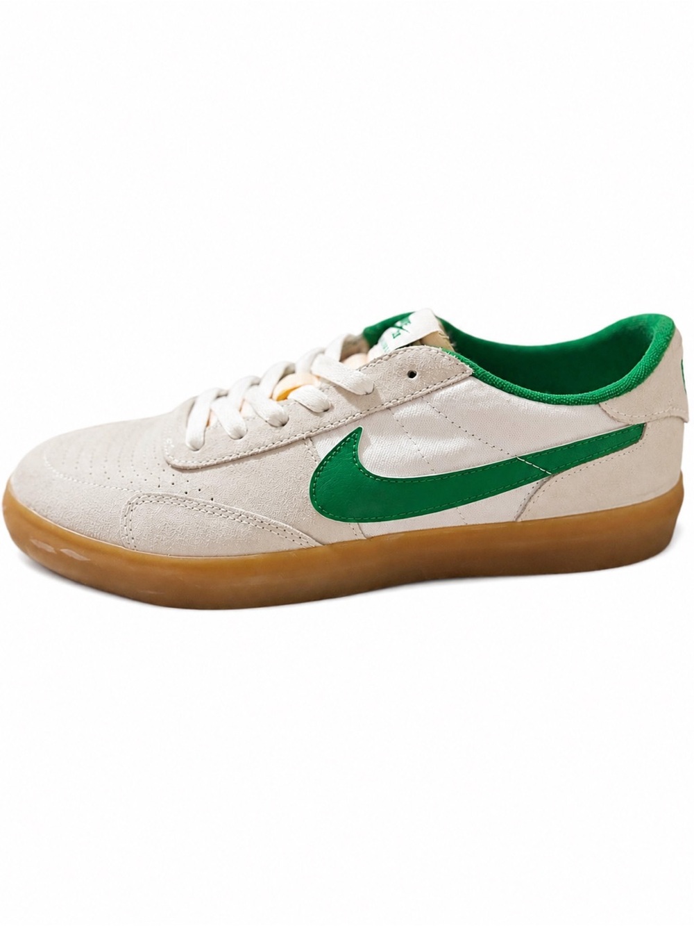Nike SB Heritage Vulc CD5010-101 Men’s 10 White Lucky Green Gum Sneakers